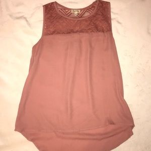 Pink summer tank top